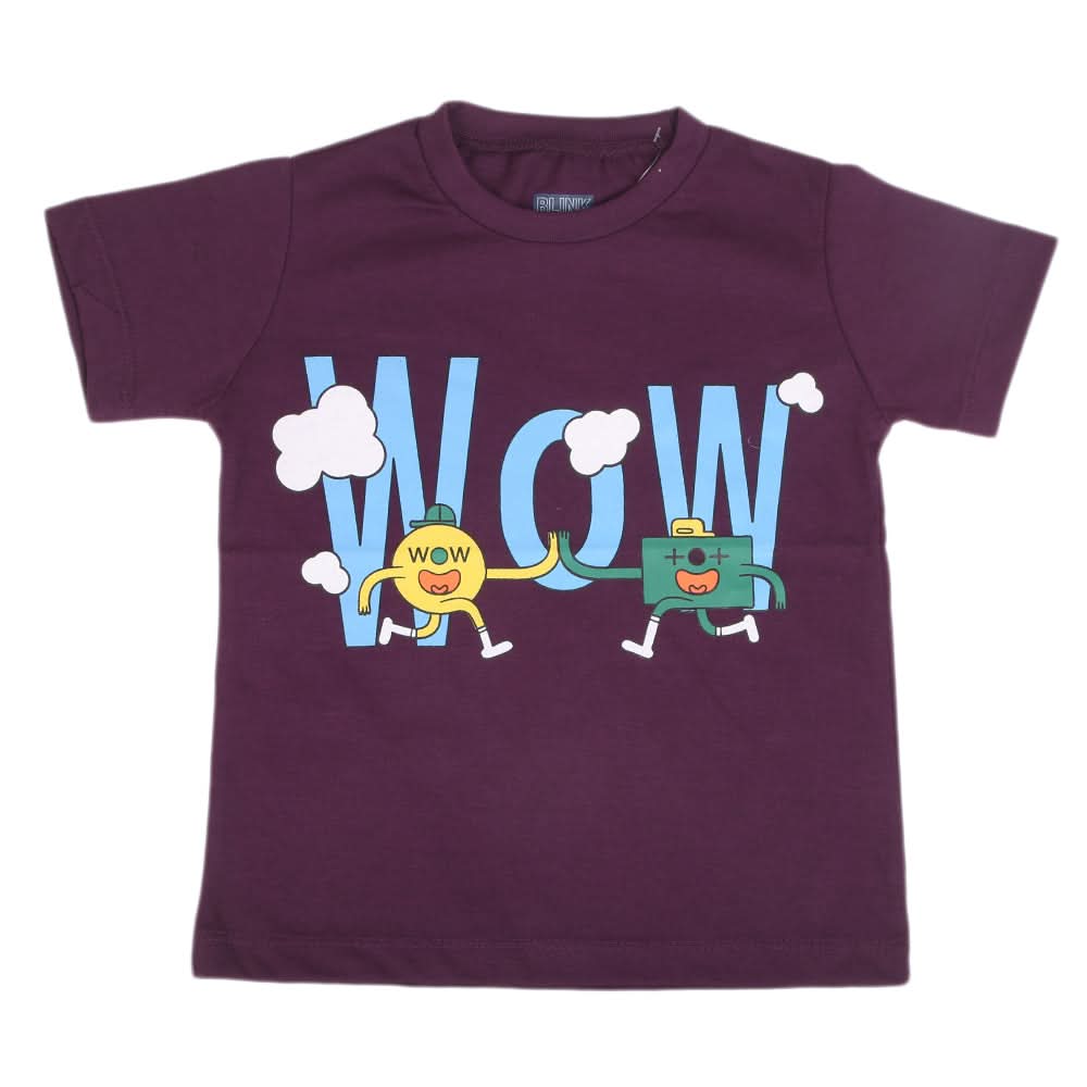 Boys Half Sleeves Jersey T-Shirt - Purple, Kids, Boys T-Shirts, Chase Value, Chase Value