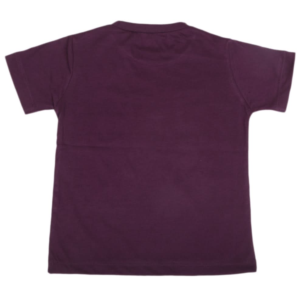 Boys Half Sleeves Jersey T-Shirt - Purple, Kids, Boys T-Shirts, Chase Value, Chase Value