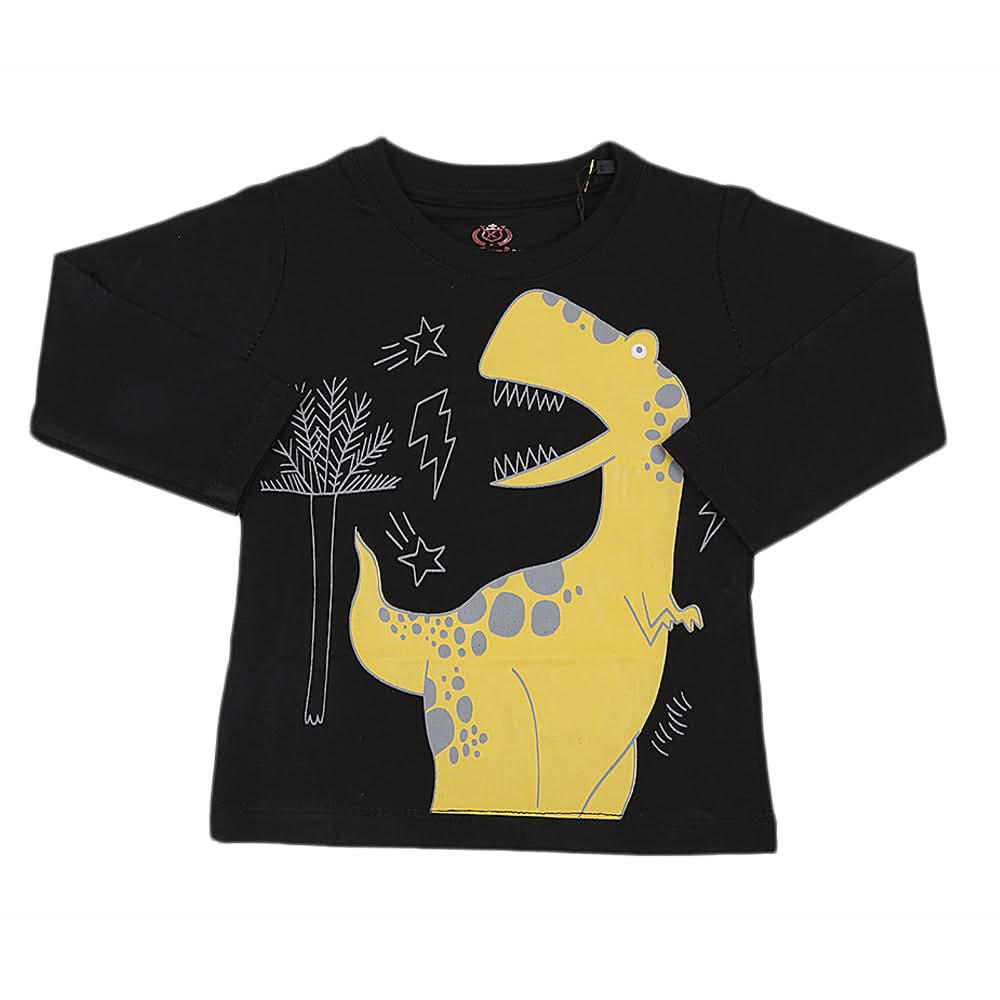 Boys Full Sleeves T-Shirt - Black, Kids, Boys T-Shirts, Chase Value, Chase Value