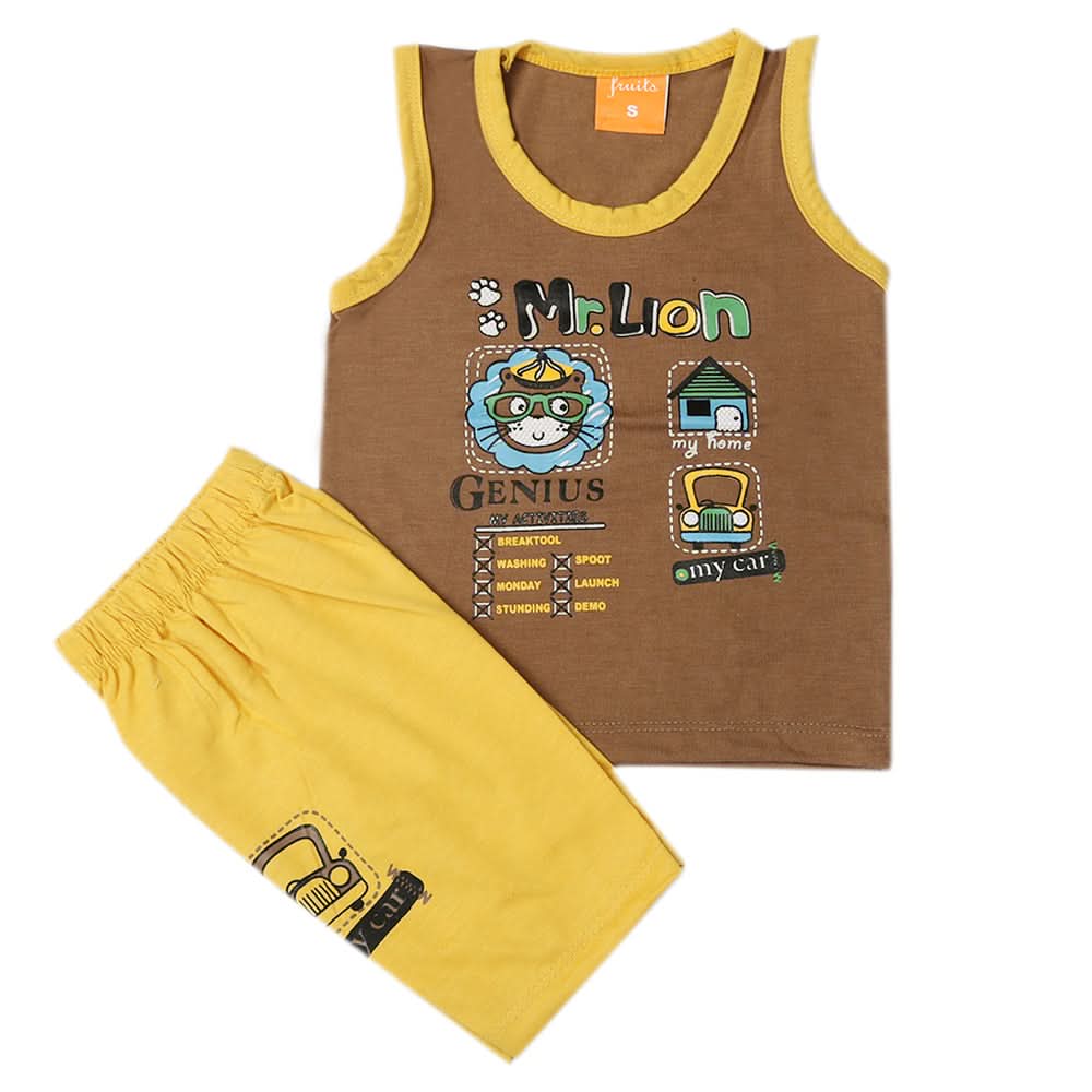Boys Sando Suit - Brown, Kids, Boys Sets And Suits, Chase Value, Chase Value