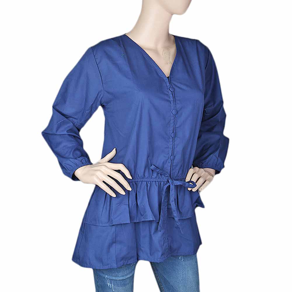 Women's Western Top - Blue, Women, T-Shirts And Tops, Chase Value, Chase Value