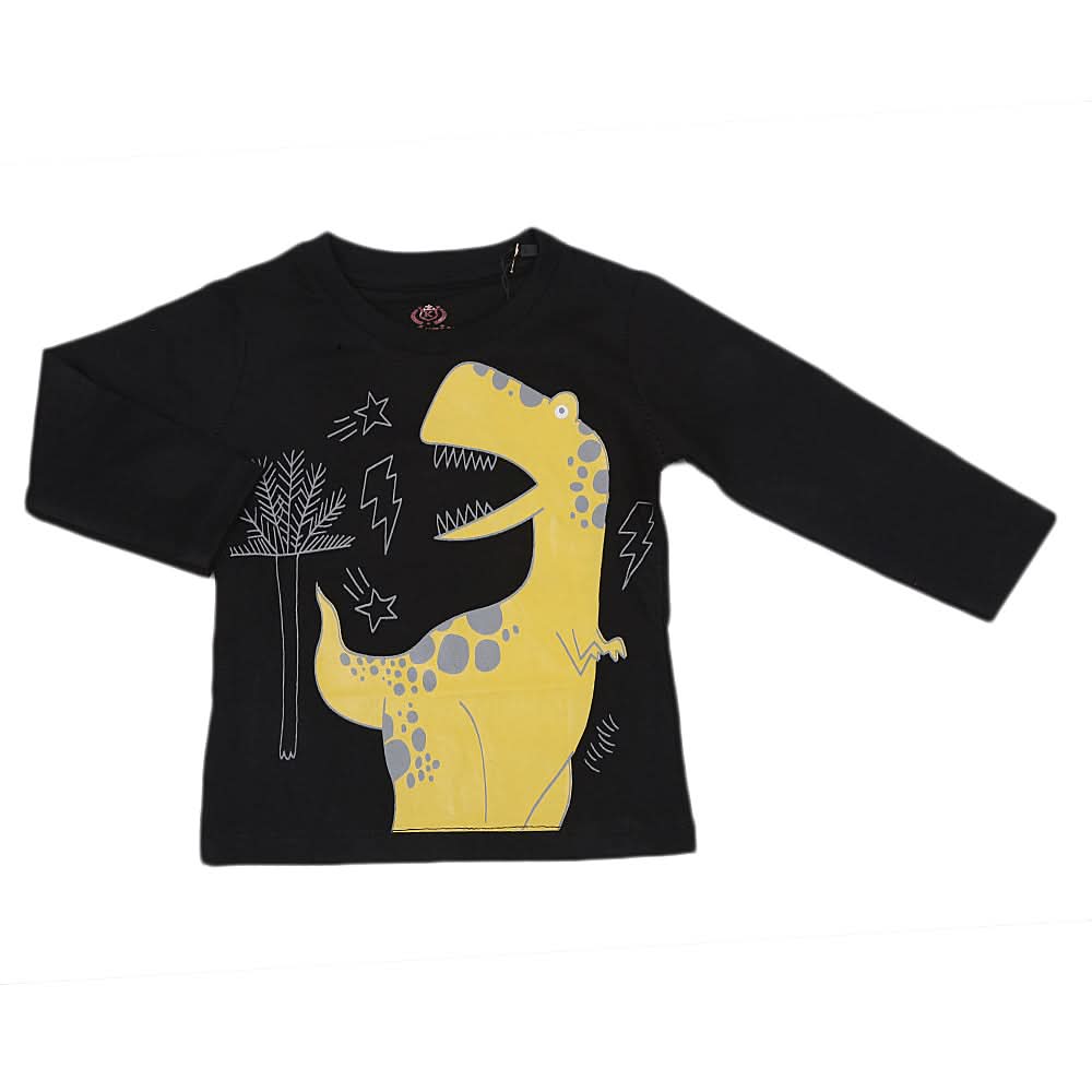 Boys Full Sleeves T-Shirt - Black, Kids, Boys T-Shirts, Chase Value, Chase Value