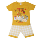 Boys Half Sleeves Short Suit - Yellow, Kids, Boys Sets And Suits, Chase Value, Chase Value
