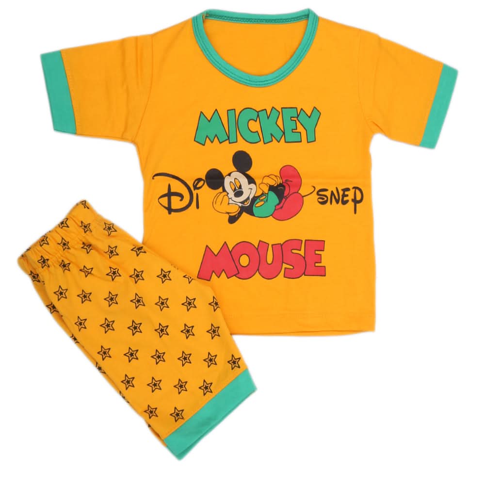 Boys Half Sleeves Suit - Yellow, Kids, Boys Sets And Suits, Chase Value, Chase Value