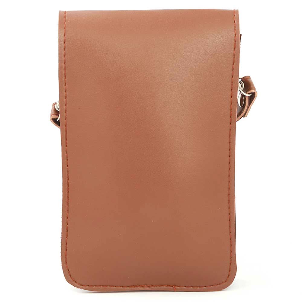 Girls Pouch With Belt (ZZ-10) - Brown, Kids, Kids Bags, Chase Value, Chase Value