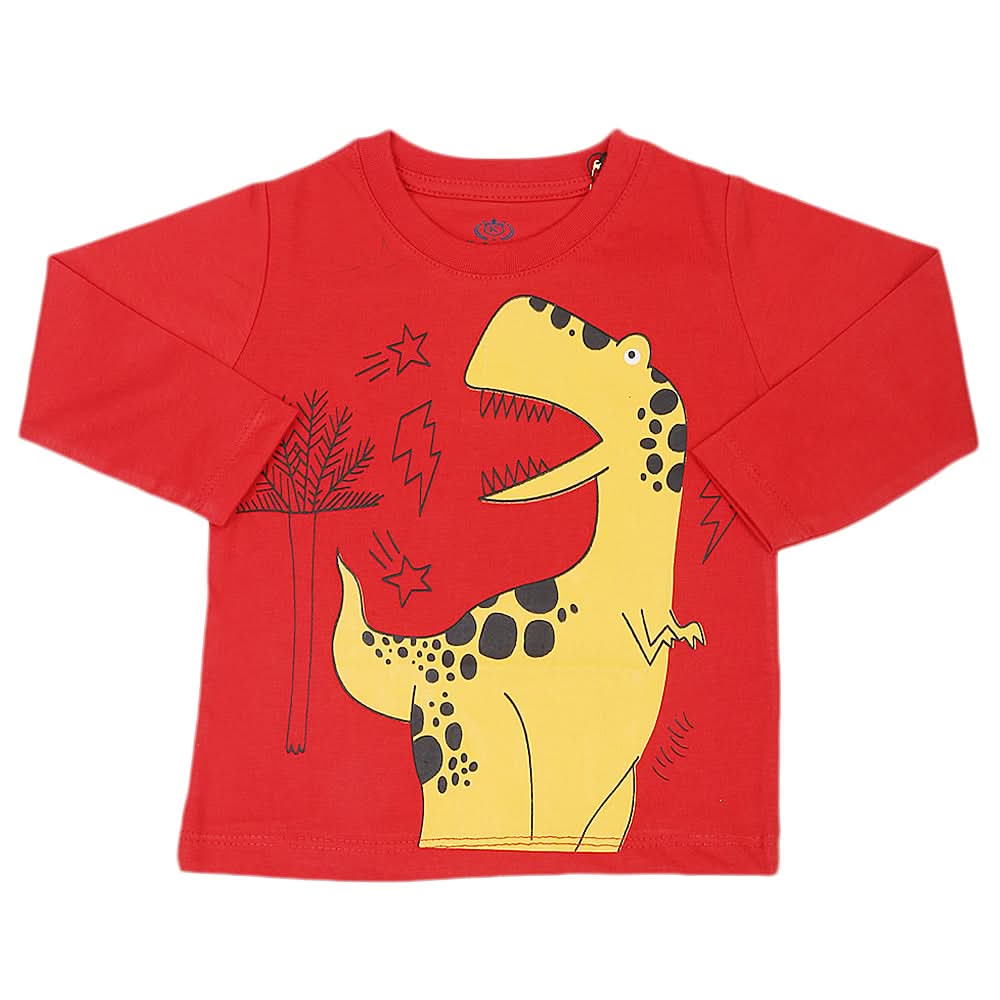 Boys Full Sleeves T-Shirt - Red, Kids, Boys T-Shirts, Chase Value, Chase Value
