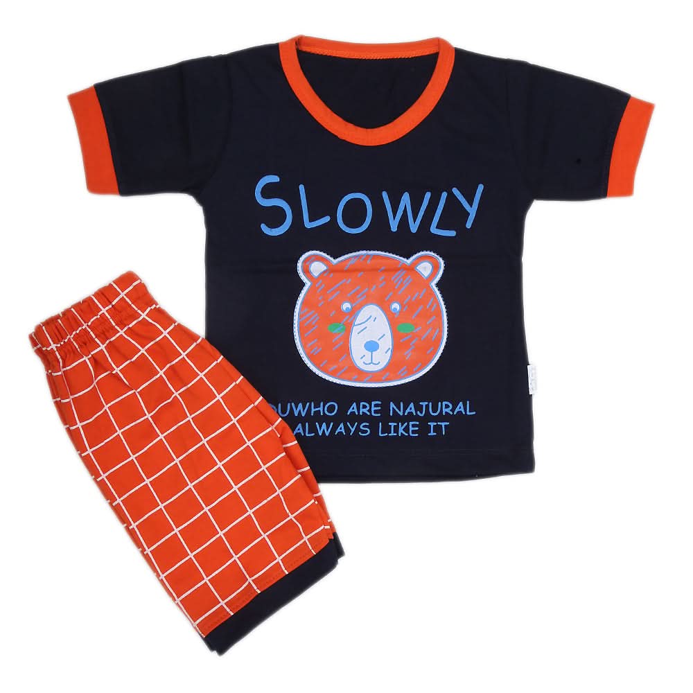 Boys Half Sleeves Suit - Navy Blue, Kids, Boys Sets And Suits, Chase Value, Chase Value
