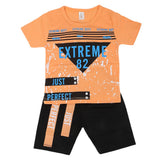 Boys Half Sleeves Short Suit - Orange, Kids, Boys Sets And Suits, Chase Value, Chase Value