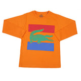 Boys Full Sleeves Jersey T-Shirt - Orange, Kids, Boys T-Shirts, Chase Value, Chase Value