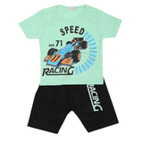 Boys Half Sleeves Short Suit - Cyan, Kids, Boys Sets And Suits, Chase Value, Chase Value