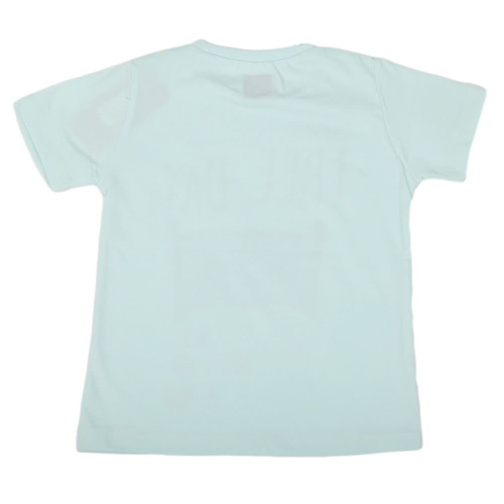 Boys Half Sleeves Jersey T-Shirt - Cyan, Kids, Boys T-Shirts, Chase Value, Chase Value