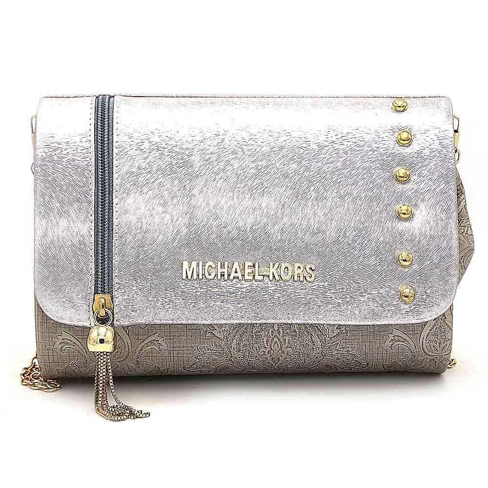 Women's Fancy Clutch 6686 - Silver, Women, Clutches, Chase Value, Chase Value