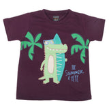 Boys Half Sleeves Jersey T-Shirt 4131 - Purple, Kids, Boys T-Shirts, Chase Value, Chase Value
