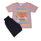 Boys Half Sleeves Short Suit - Light Purple, Kids, Boys Sets And Suits, Chase Value, Chase Value