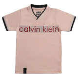 Boys Half Sleeves Fashion T-Shirt -Peach, Kids, Boys T-Shirts, Chase Value, Chase Value