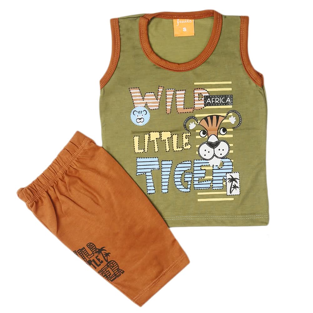 Boys Sando Suit - Green, Kids, Boys Sets And Suits, Chase Value, Chase Value