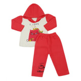 Newborn Girls Polar Full Sleeves Suit 8895 - Dark Pink, Kids, New Born Girls Sets And Suits, Chase Value, Chase Value