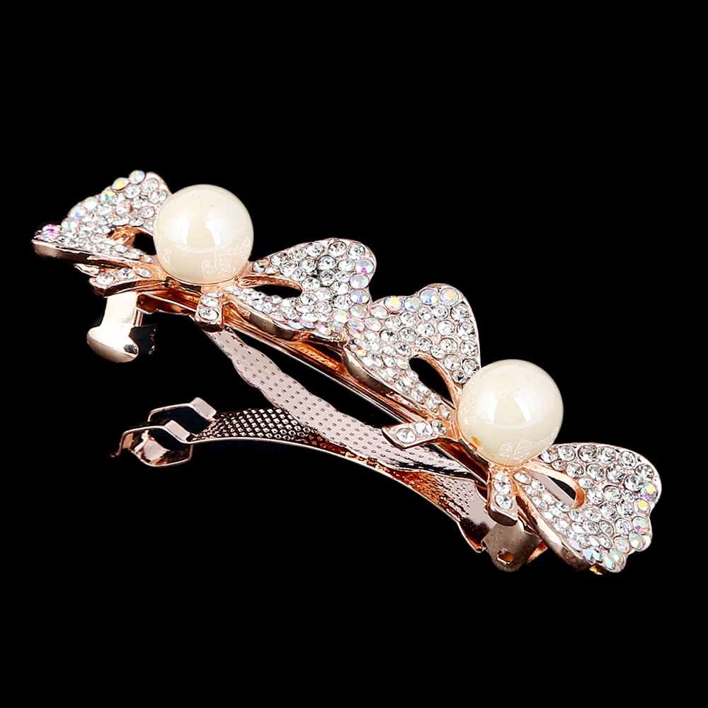 Women's Hair Clip - Silver & White, Women, Hair And Head Jewellery, Chase Value, Chase Value