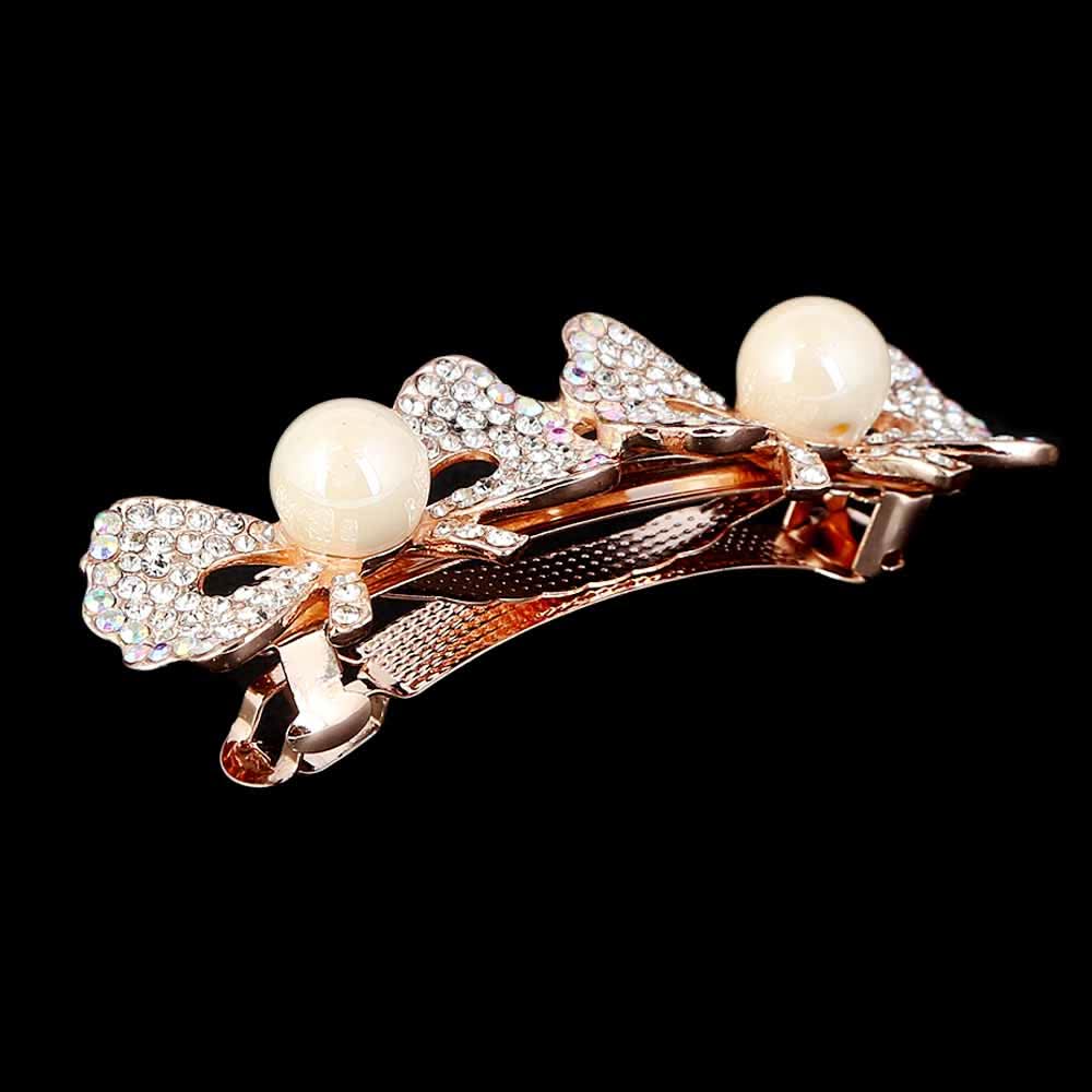 Women's Hair Clip - Silver & White, Women, Hair And Head Jewellery, Chase Value, Chase Value