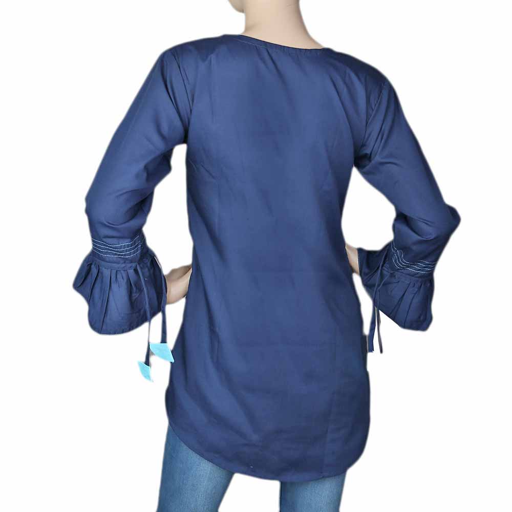 Women's Embroidered Western Top - Blue, Women, T-Shirts And Tops, Chase Value, Chase Value