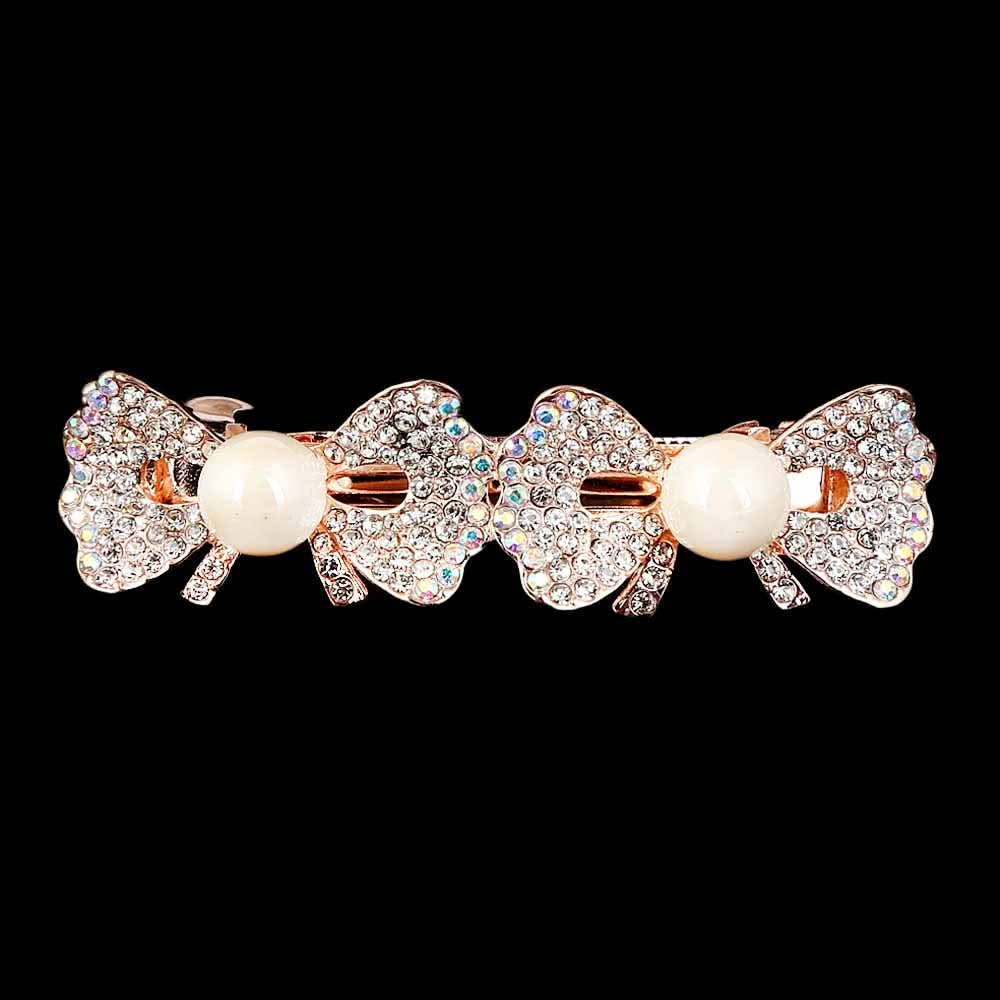 Women's Hair Clip - Silver & White, Women, Hair And Head Jewellery, Chase Value, Chase Value