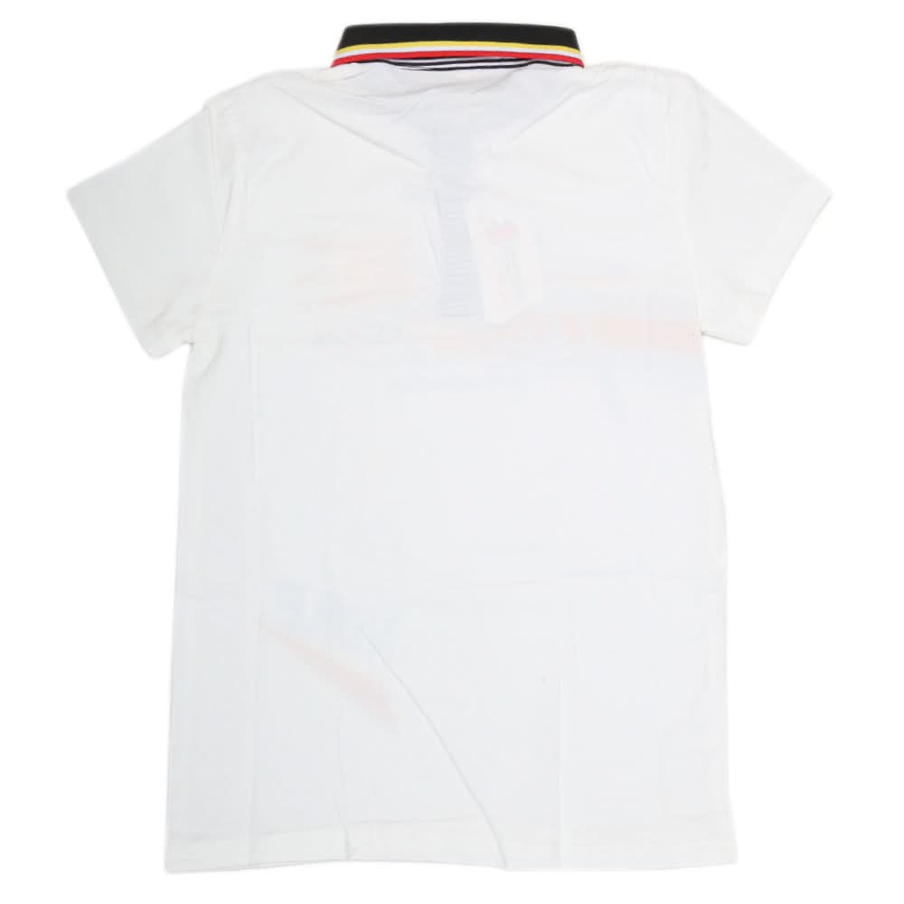Boys Half Sleeves Polo T-Shirt - White, Kids, Boys T-Shirts, Chase Value, Chase Value