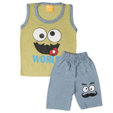 Boys Sando Suit - Olive Green, Kids, Boys Sets And Suits, Chase Value, Chase Value