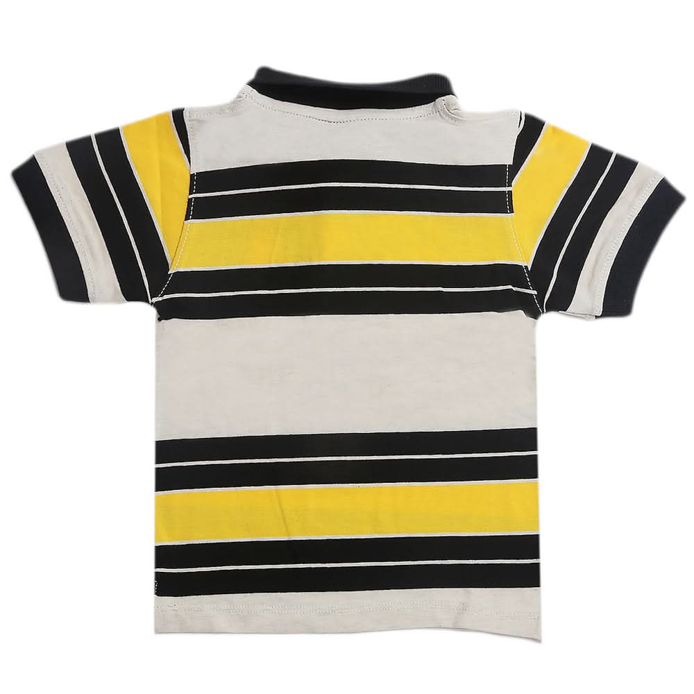 Boys Half Sleeves Polo T-Shirt - Yellow, Boys T-Shirts, Chase Value, Chase Value