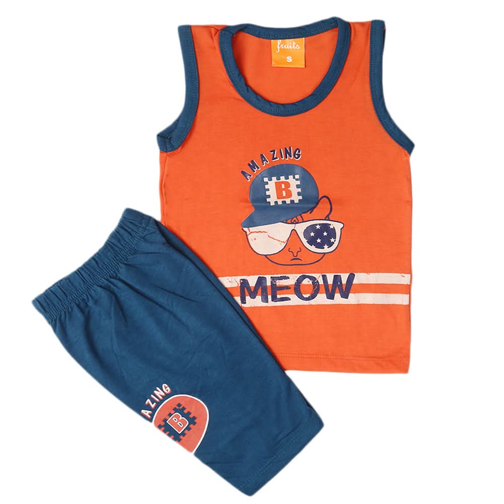 Boys Sando Suit - Peach, Kids, Boys Sets And Suits, Chase Value, Chase Value