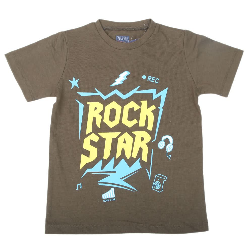 Boys Half Sleeves Jersey T-Shirt - Olive Green, Kids, Boys T-Shirts, Chase Value, Chase Value