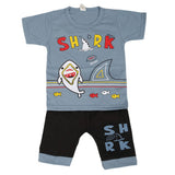 Boys Half Sleeves Short Suit - Steel Blue, Kids, Boys Sets And Suits, Chase Value, Chase Value