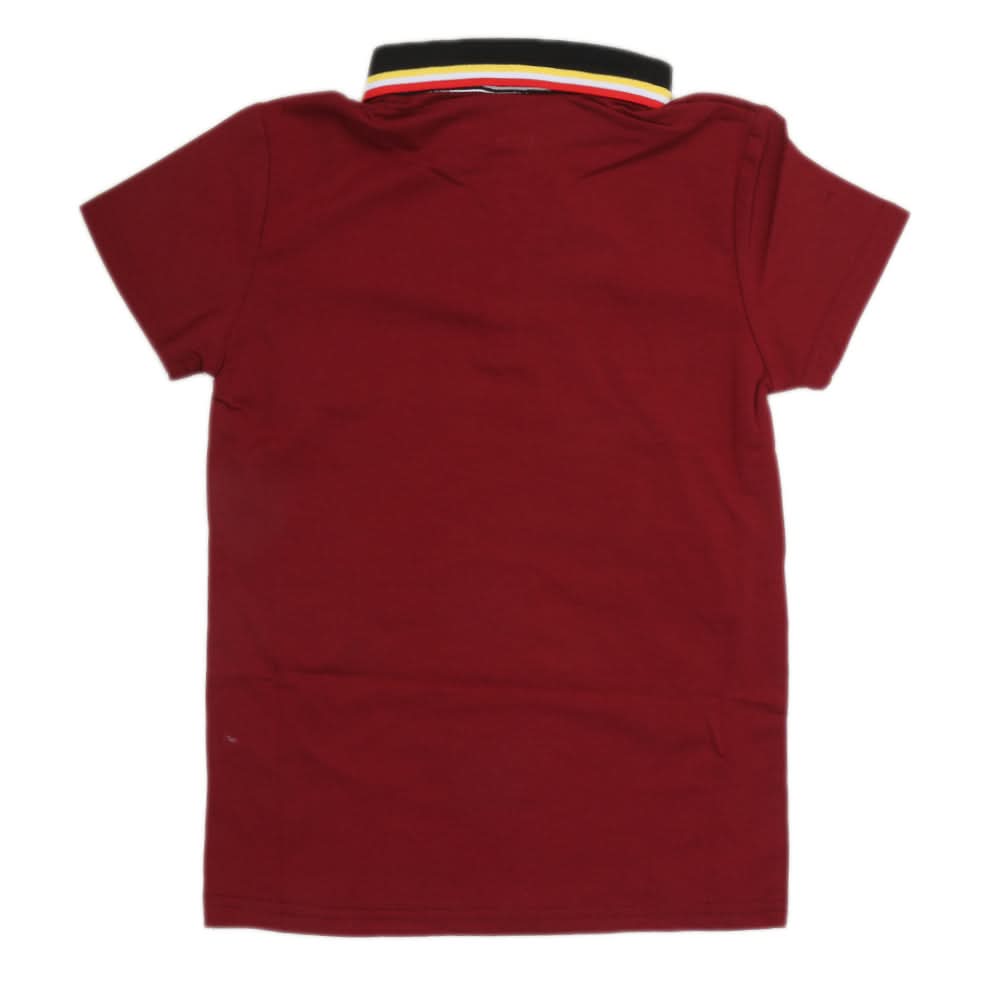 Boys Half Sleeves Polo T-Shirt - Maroon, Kids, Boys T-Shirts, Chase Value, Chase Value