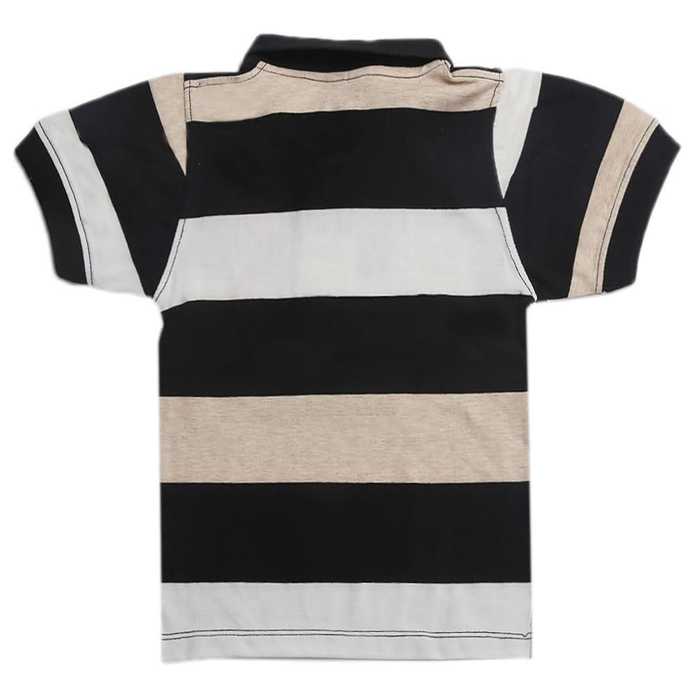 Boys Half Sleeves Polo T-Shirt - Fawn, Boys T-Shirts, Chase Value, Chase Value