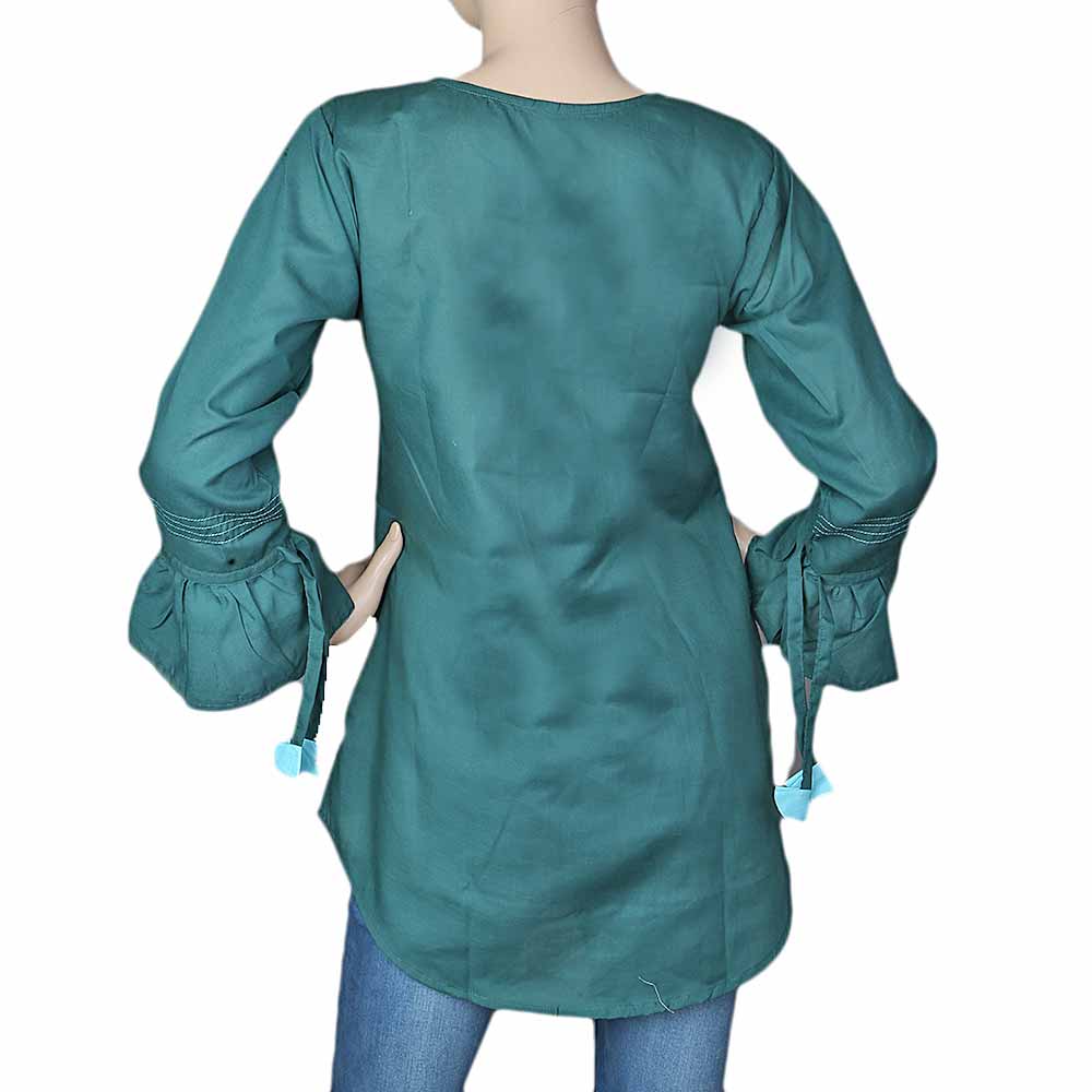 Women's Embroidered Western Top - Green, Women, T-Shirts And Tops, Chase Value, Chase Value