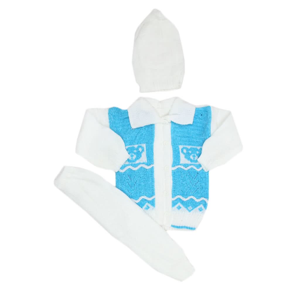 Newborns Boys Irani Suits - Cyan, Kids, NB Boys Sets And Suits, Chase Value, Chase Value