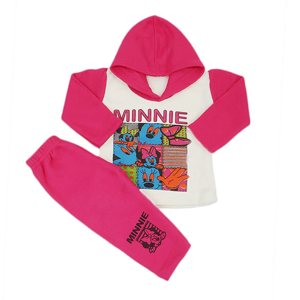 Newborn Girls Polar Full Sleeves Suit 8891 - Pink, Kids, New Born Girls Sets And Suits, Chase Value, Chase Value