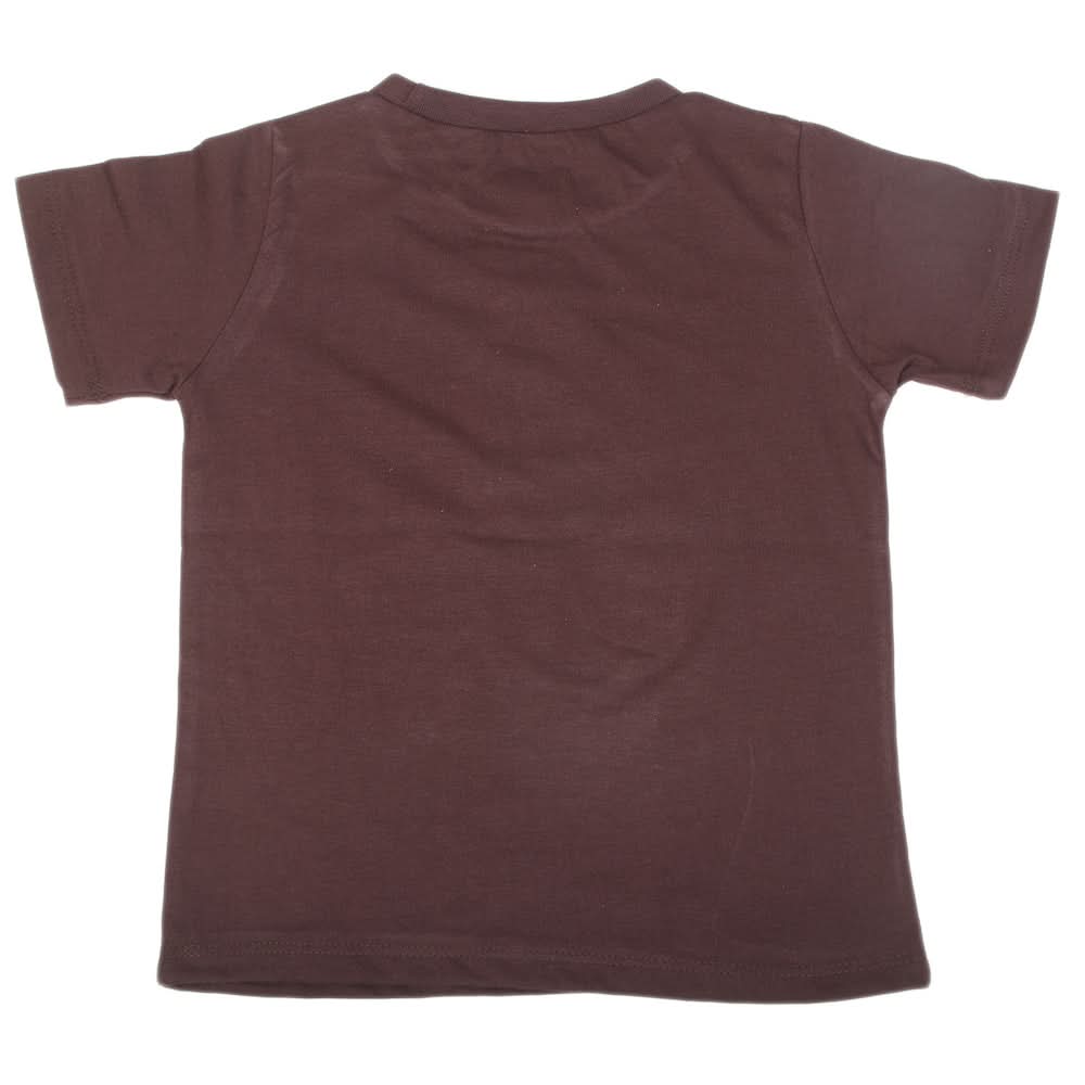 Boys Half Sleeves Jersey T-Shirt 4135 - Brown, Kids, Boys T-Shirts, Chase Value, Chase Value