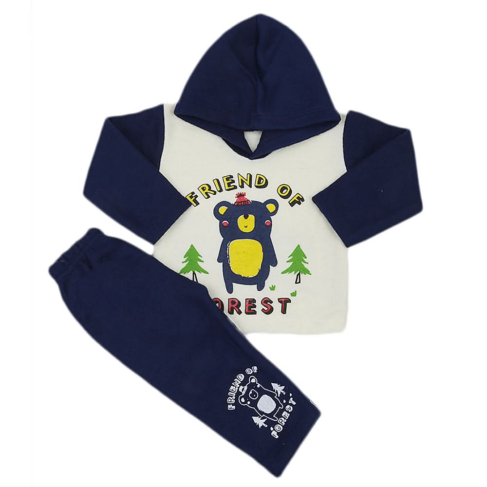 Newborn Boys Polar Full Sleeves Suit 8871 - Navy Blue, Kids, New Born Boys Sets And Suits, Chase Value, Chase Value