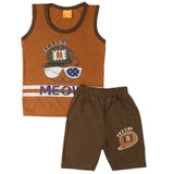 Boys Sando Suit - Dark Brown, Kids, Boys Sets And Suits, Chase Value, Chase Value