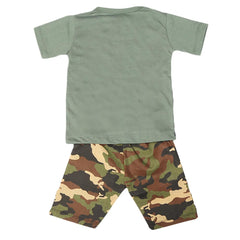 Boys 2 Pcs Suit Half Sleeves - Green, Kids, Boys Sets And Suits, Chase Value, Chase Value