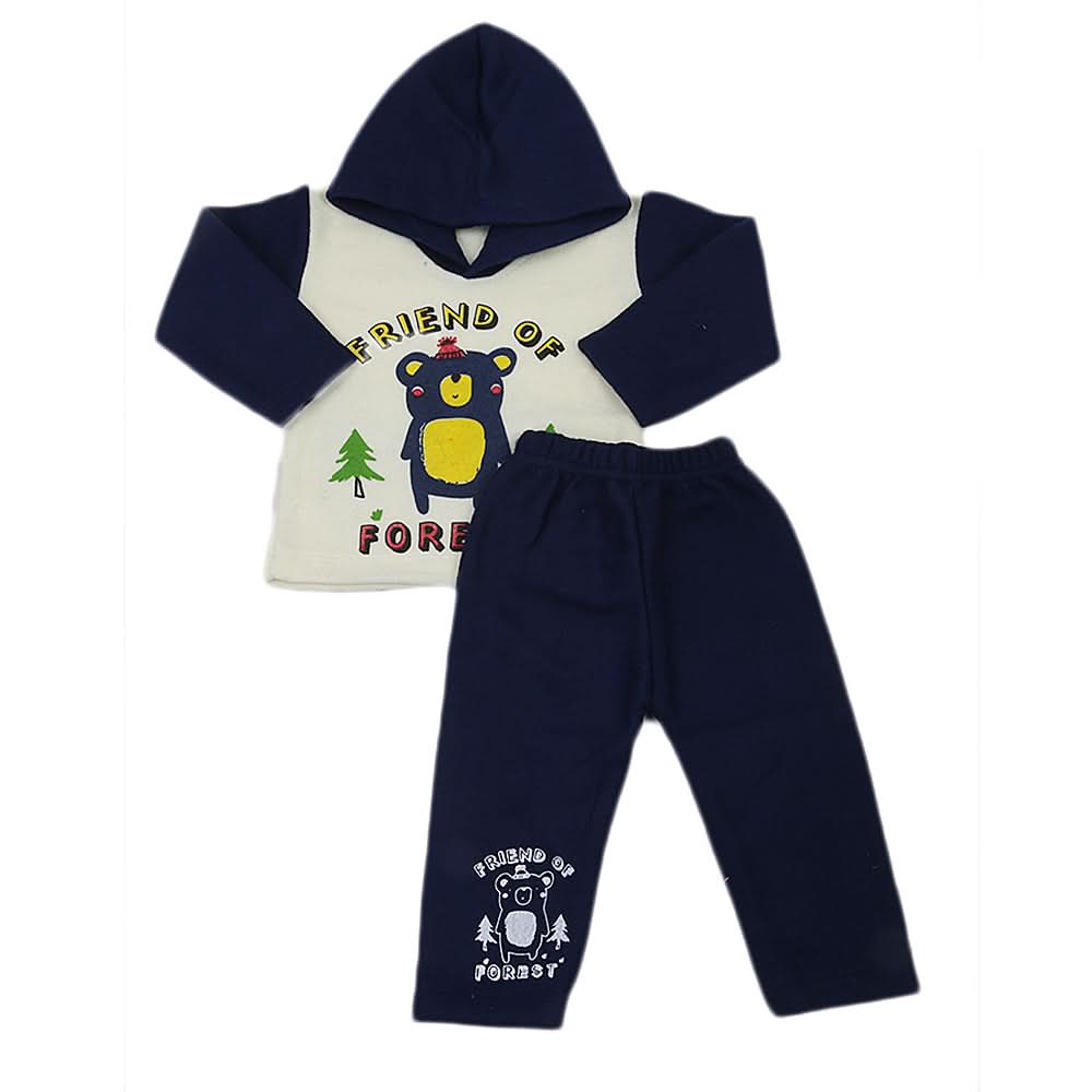Newborn Boys Polar Full Sleeves Suit 8871 - Navy Blue, Kids, New Born Boys Sets And Suits, Chase Value, Chase Value