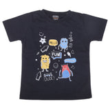 Boys Half Sleeves Jersey T-Shirt 4135 - Navy Blue, Kids, Boys T-Shirts, Chase Value, Chase Value