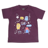 Boys Half Sleeves Jersey T-Shirt 4135 - Dark Purple, Kids, Boys T-Shirts, Chase Value, Chase Value