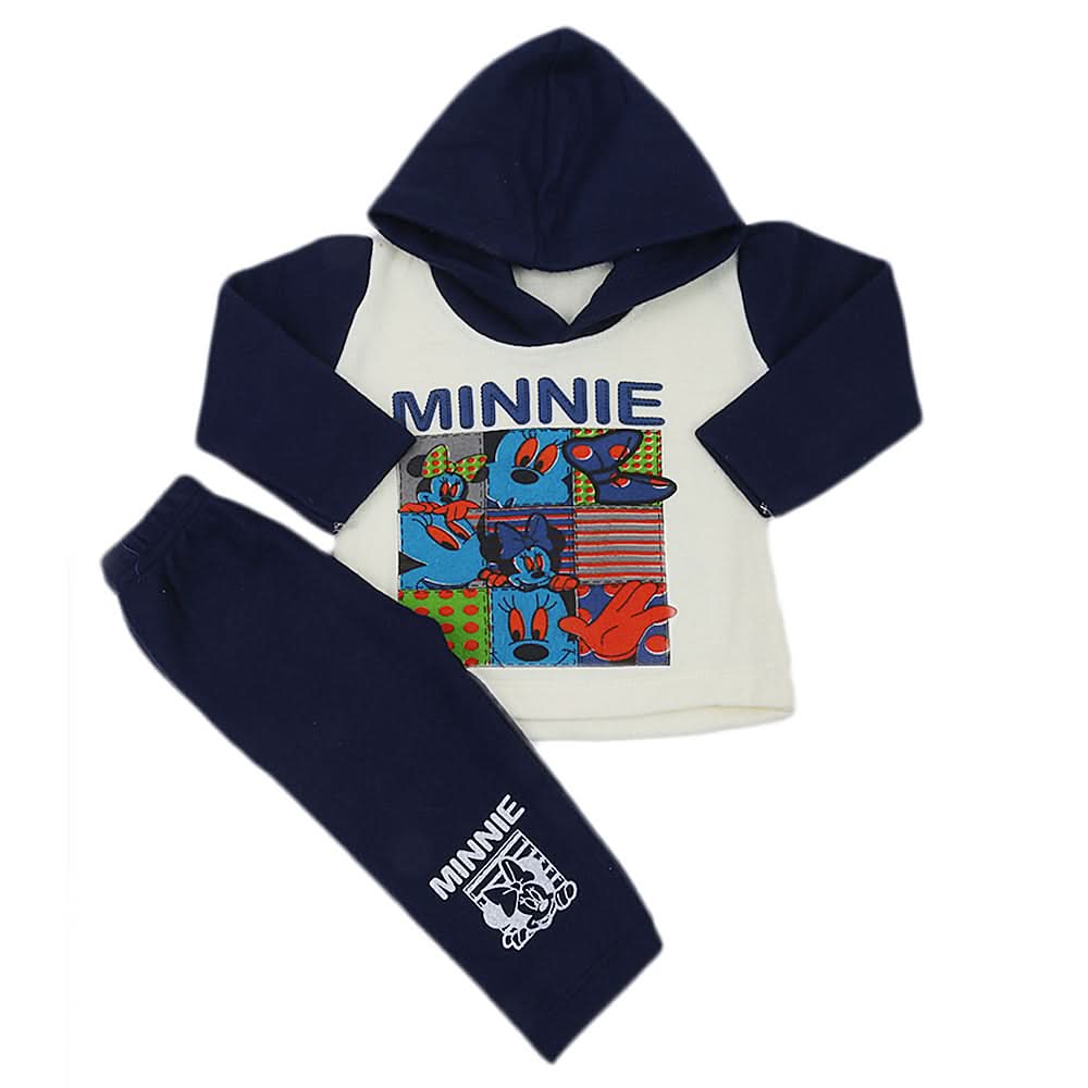 Newborn Girls Polar Full Sleeves Suit 8891 - Navy Blue, Kids, New Born Girls Sets And Suits, Chase Value, Chase Value