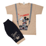 Boys Half Sleeves Short Suit - Beige, Kids, Boys Sets And Suits, Chase Value, Chase Value