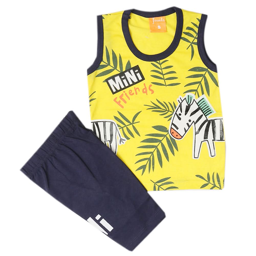Boys Sando Suit - Yellow, Kids, Boys Sets And Suits, Chase Value, Chase Value