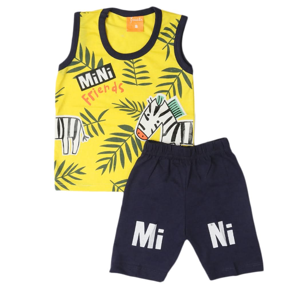 Boys Sando Suit - Yellow, Kids, Boys Sets And Suits, Chase Value, Chase Value