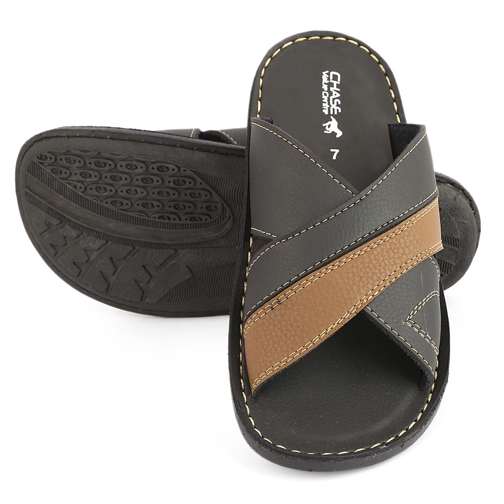 Men's Slippers (1002) - Black, Men, Slippers, Chase Value, Chase Value