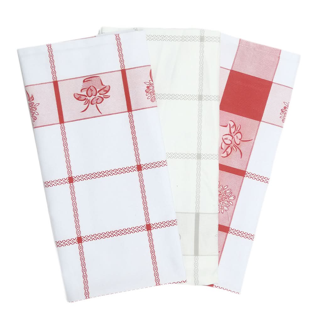 Kitchen Towel 3Pc Set - 2 Designs, Home & Lifestyle, Kitchen Towels, Chase Value, Chase Value