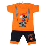 Boys Half Sleeves Short Suit - Orange, Kids, Boys Sets And Suits, Chase Value, Chase Value